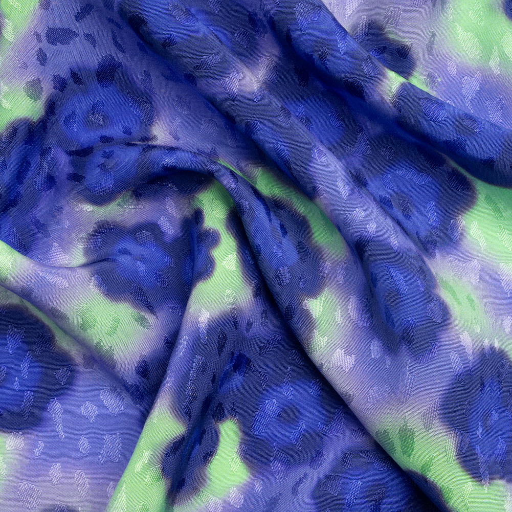 Mood Exclusive Blue Garden on the Banks Sustainable Viscose Jacquard Mood Exclusive Blue Garden on the Banks Sustainable Viscose Jacquard