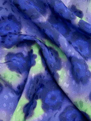 Mood Exclusive Blue Garden on the Banks Sustainable Viscose Jacquard Mood Exclusive Blue Garden on the Banks Sustainable Viscose Jacquard