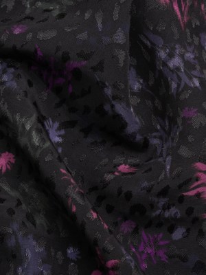 Mood Exclusive Black Serendipitous Saplings Sustainable Viscose Jacquard Mood Exclusive Black Serendipitous Saplings Sustainable Viscose Jacquard