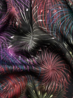 Sustainable and Recycled Viscose Satin Print – Purple, Red and Green Fireworks – Mood Exclusive Twilight’s Last Gleaming Sustainable and Recycled Viscose Satin Print – Purple, Red and Green Fireworks – Mood Exclusive Twilight’s Last Gleaming