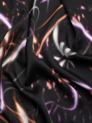 Sustainable and Recycled Viscose Satin Print – Orange and Purple Light Streaks – Mood Exclusive Shutter Speed Racer Sustainable and Recycled Viscose Satin Print – Orange and Purple Light Streaks – Mood Exclusive Shutter Speed Racer