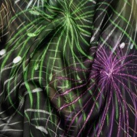 Sustainable and Recycled Viscose Satin Print – Green, Purple and Yellow Fireworks – Mood Exclusive Twilight’s Last Gleaming Sustainable and Recycled Viscose Satin Print – Green, Purple and Yellow Fireworks – Mood Exclusive Twilight’s Last Gleaming