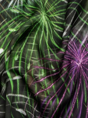 Sustainable and Recycled Viscose Satin Print – Green, Purple and Yellow Fireworks – Mood Exclusive Twilight’s Last Gleaming Sustainable and Recycled Viscose Satin Print – Green, Purple and Yellow Fireworks – Mood Exclusive Twilight’s Last Gleaming