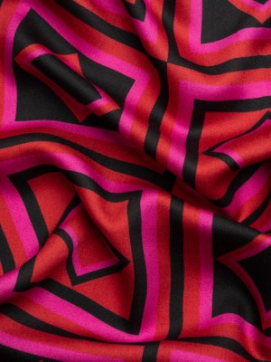 Mood Exclusive Red When the Night Falls Rayon Challis Mood Exclusive Red When the Night Falls Rayon Challis