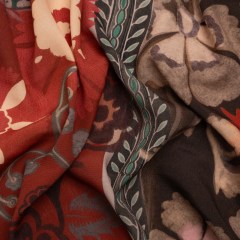 Sustainable Viscose Crepe Print – Red and Dark Teal Floral and Abstract Patches – Mood Exclusive Poppy Patchwork Sustainable Viscose Crepe Print – Red and Dark Teal Floral and Abstract Patches – Mood Exclusive Poppy Patchwork