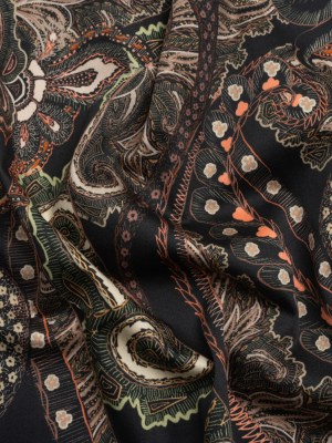 Mood Exclusive Black Octopus’s Garden Stretch Cotton Sateen Mood Exclusive Black Octopus’s Garden Stretch Cotton Sateen