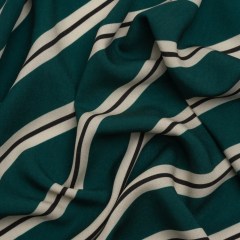 Mood Exclusive Teal Stripe Down Viscose Woven Mood Exclusive Teal Stripe Down Viscose Woven