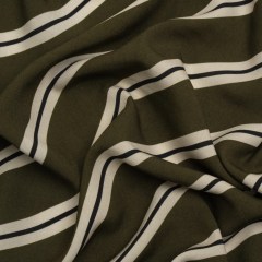 Mood Exclusive Olive Stripe Down Viscose Woven Mood Exclusive Olive Stripe Down Viscose Woven