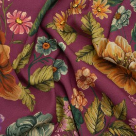 Mood Exclusive Mulberry Jam Stretch Sustainable Rayon Batiste Mood Exclusive Mulberry Jam Stretch Sustainable Rayon Batiste