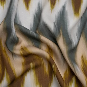 Tencel Woven Print – Brown, Beige and Dusty Blue Ikat Zig Zags – Mood Exclusive That’s the Point Tencel Woven Print – Brown, Beige and Dusty Blue Ikat Zig Zags – Mood Exclusive That’s the Point