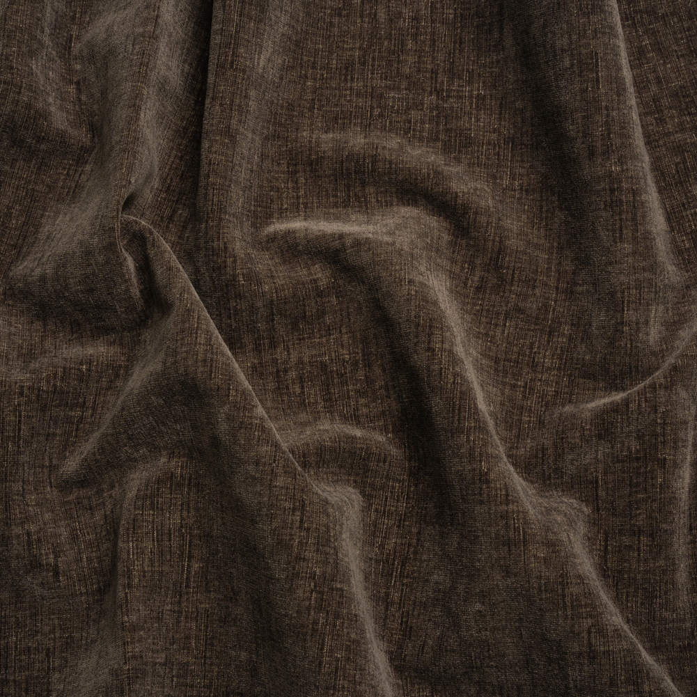 Otta Brown Polyester Chenille Woven Otta Brown Polyester Chenille Woven