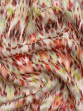 Tencel Woven Print – Brown, Red and Lime Green Blurred Abstract – Mood Exclusive Powerfully Prismatic Tencel Woven Print – Brown, Red and Lime Green Blurred Abstract – Mood Exclusive Powerfully Prismatic