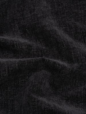 Otta Black Polyester Chenille Woven Otta Black Polyester Chenille Woven