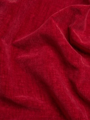 Otta Red Polyester Chenille Woven Otta Red Polyester Chenille Woven