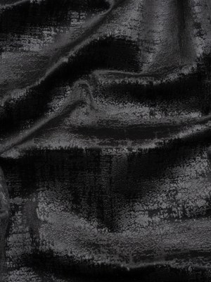 Kasa Black Crosshatching Embossed Knit Velvet Kasa Black Crosshatching Embossed Knit Velvet