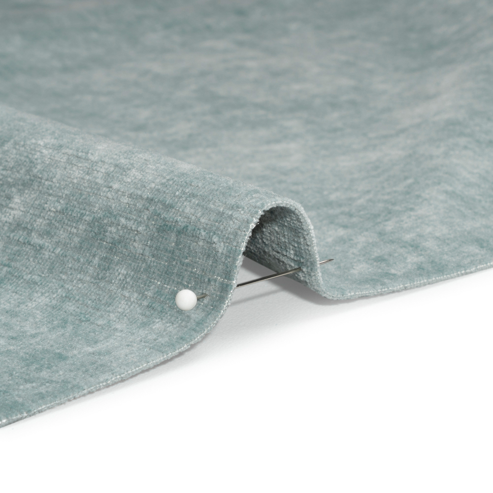 Otta Blue Polyester Chenille Woven Otta Blue Polyester Chenille Woven