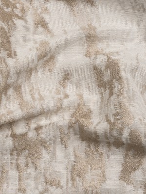 Ivory and Taupe Abstract Viscose, Polyester and Linen Drapery Jacquard Ivory and Taupe Abstract Viscose, Polyester and Linen Drapery Jacquard