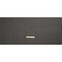 White on Black Ticking Stripes Cotton Herringbone Twill White on Black Ticking Stripes Cotton Herringbone Twill