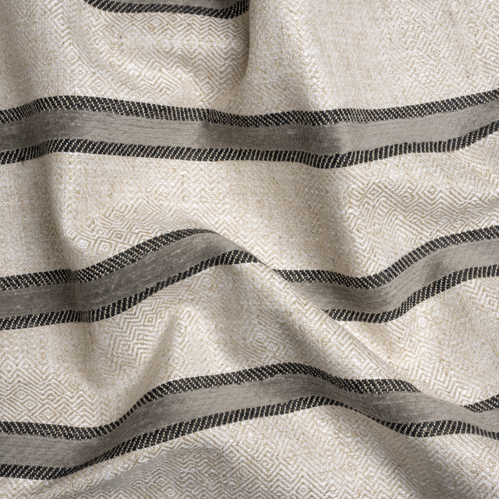 Crypton Meditae Chenille Striped Birdseye Upholstery Twill Crypton Meditae Chenille Striped Birdseye Upholstery Twill