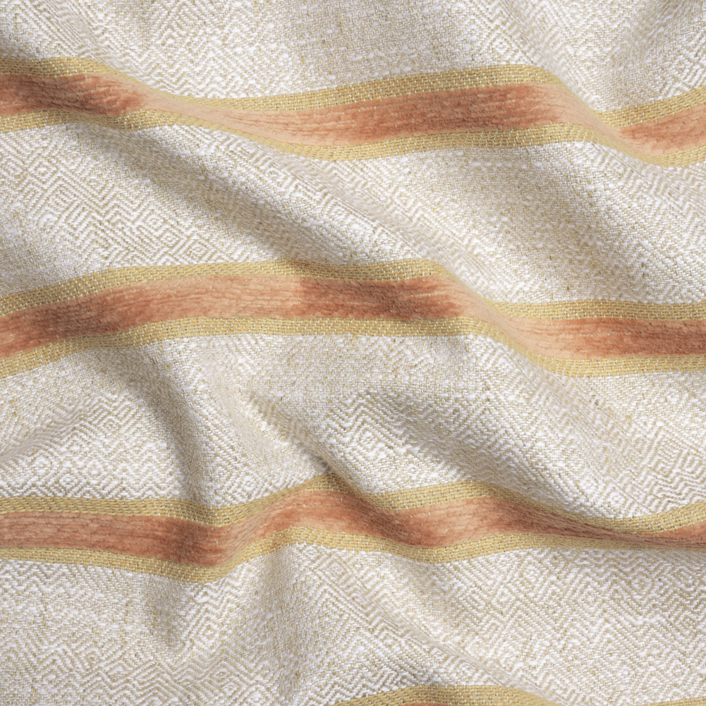 Crypton Blush Chenille Striped Birdseye Upholstery Twill Crypton Blush Chenille Striped Birdseye Upholstery Twill
