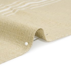 Crypton Sand Striped Stain Resistant Polyester and Linen Chenille Upholstery Woven Crypton Sand Striped Stain Resistant Polyester and Linen Chenille Upholstery Woven