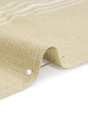 Crypton Sand Striped Stain Resistant Polyester and Linen Chenille Upholstery Woven Crypton Sand Striped Stain Resistant Polyester and Linen Chenille Upholstery Woven