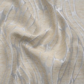 Luminous Baby Blue and Heathered Beige Ripples Lightweight Polyester and Linen Brocade Luminous Baby Blue and Heathered Beige Ripples Lightweight Polyester and Linen Brocade