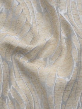Luminous Baby Blue and Heathered Beige Ripples Lightweight Polyester and Linen Brocade Luminous Baby Blue and Heathered Beige Ripples Lightweight Polyester and Linen Brocade