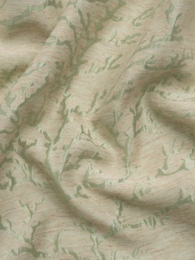 Luminous Sage Green and Heathered Beige Winter Trees Lightweight Polyester and Linen Brocade Luminous Sage Green and Heathered Beige Winter Trees Lightweight Polyester and Linen Brocade