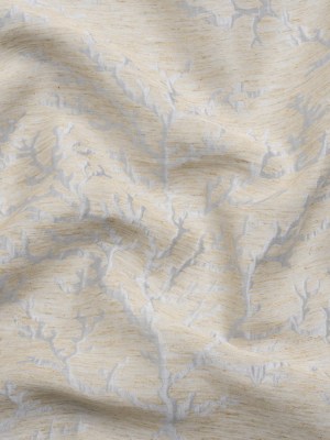 Luminous Baby Blue and Heathered Beige Winter Trees Lightweight Polyester and Linen Brocade Luminous Baby Blue and Heathered Beige Winter Trees Lightweight Polyester and Linen Brocade