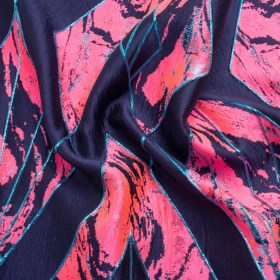 Metallic Teal, Navy and Hot Pink Diamond Dreams Luxury Brocade Metallic Teal, Navy and Hot Pink Diamond Dreams Luxury Brocade