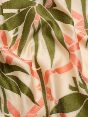 Olive, Peachy Pink and Beige Bamboo Lattice Lightweight Polyester and Viscose Luxury Brocade Olive, Peachy Pink and Beige Bamboo Lattice Lightweight Polyester and Viscose Luxury Brocade