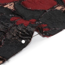 Metallic Copper, Burgundy and Black Floral Luxury Brocade Metallic Copper, Burgundy and Black Floral Luxury Brocade