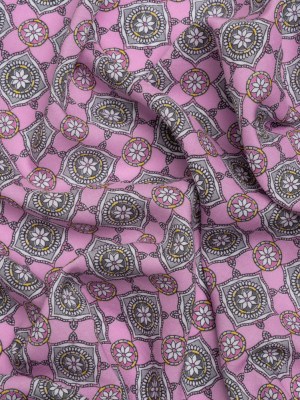 Rayon Batiste – Lavender and Gray Floral Charms Rayon Batiste – Lavender and Gray Floral Charms