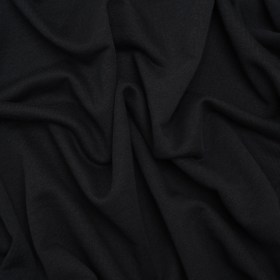 Cotton and Polyester French Terry – Black Cotton and Polyester French Terry – Black