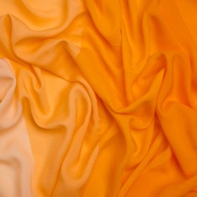 Rayon Batiste – Butter Yellow and Orange Wide Stripes Rayon Batiste – Butter Yellow and Orange Wide Stripes