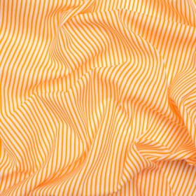 Cotton and Rayon Shirting – Sunshine Yellow and White Candy Stripes Cotton and Rayon Shirting – Sunshine Yellow and White Candy Stripes