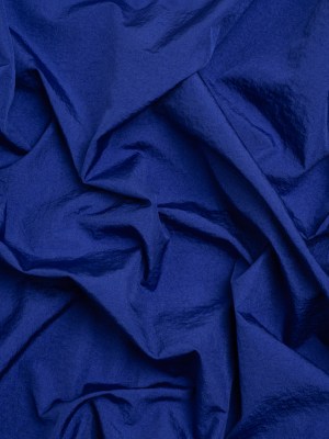 Crinkled Nylon Taffeta – Cobalt Blue Crinkled Nylon Taffeta – Cobalt Blue
