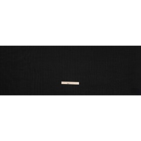 Stretch Polyester 3×10 Rib Knit – Caviar Black Stretch Polyester 3×10 Rib Knit – Caviar Black