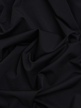 Stretch Polyester Interlock Knit – Black Stretch Polyester Interlock Knit – Black