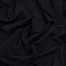 Stretch Polyester Interlock Knit – Black Stretch Polyester Interlock Knit – Black