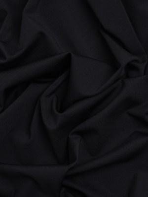 Stretch Polyester Interlock Knit – Black Stretch Polyester Interlock Knit – Black