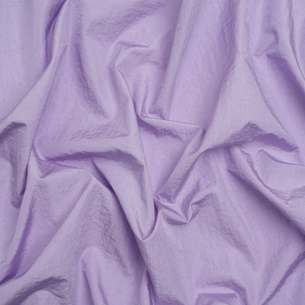 Crinkled Nylon Taffeta – Lavender Crinkled Nylon Taffeta – Lavender