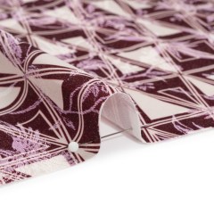 Stretch Flowers and Cranes Jacquard Print – Burgundy and White Triangles – Mood Exclusive Take Flight Stretch Flowers and Cranes Jacquard Print – Burgundy and White Triangles – Mood Exclusive Take Flight
