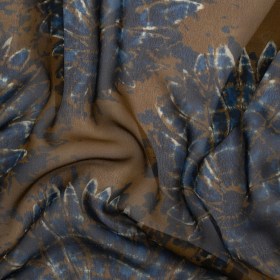 Mood Exclusive Brown All Fanned Out Viscose Chiffon Mood Exclusive Brown All Fanned Out Viscose Chiffon