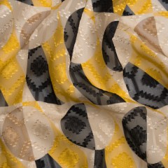 Geometric Burnout Polyester Woven Print – Yellow Circles and Rectangles – Mood Exclusive Floyd’s Moon Geometric Burnout Polyester Woven Print – Yellow Circles and Rectangles – Mood Exclusive Floyd’s Moon