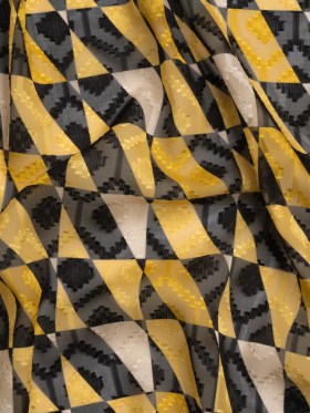Geometric Burnout Polyester Woven Print – Yellow Divided Squares – Mood Exclusive Healthshire Hills Geometric Burnout Polyester Woven Print – Yellow Divided Squares – Mood Exclusive Healthshire Hills