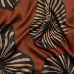 Mood Exclusive Brown Maggie’s Medallions Striped Viscose Dobby Mood Exclusive Brown Maggie’s Medallions Striped Viscose Dobby