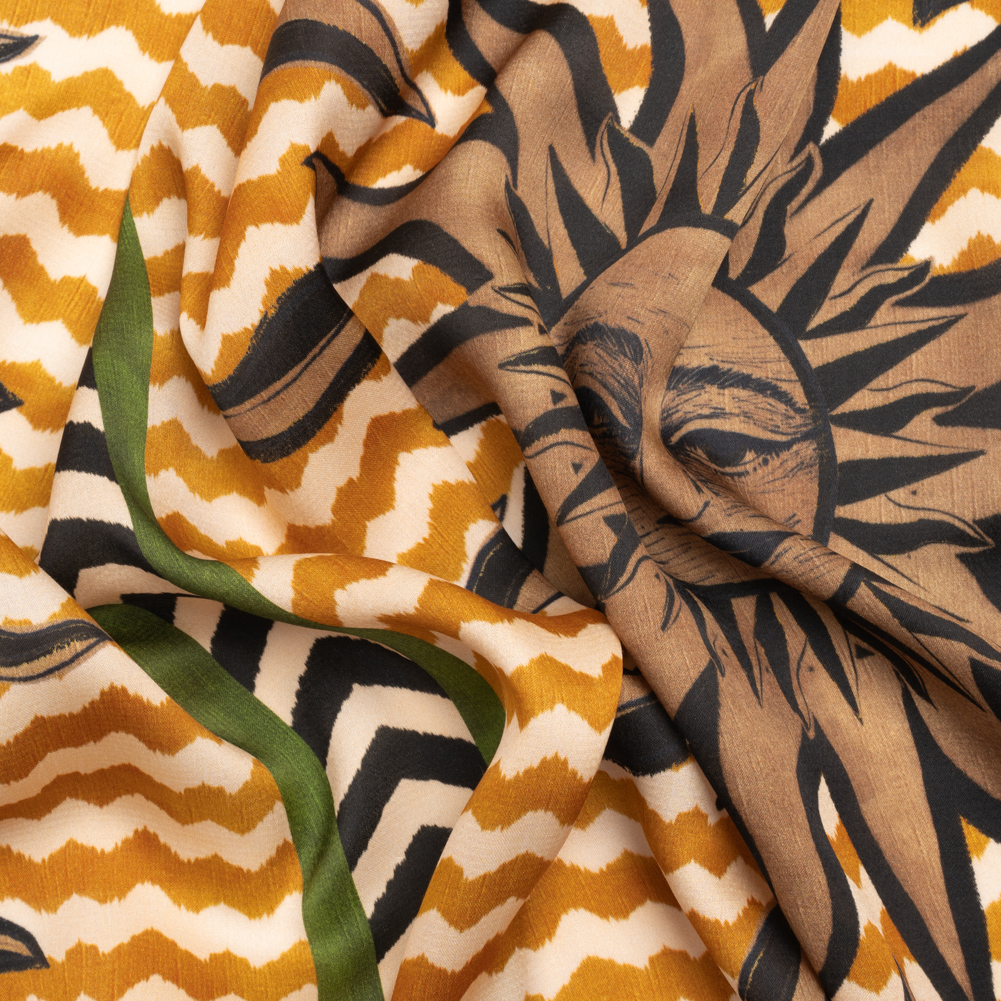 Mood Exclusive Solar Soulmate Striped Viscose Dobby Panel Mood Exclusive Solar Soulmate Striped Viscose Dobby Panel