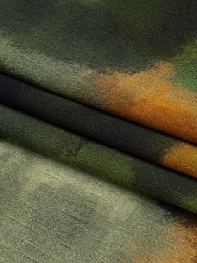 Mood Exclusive Green Fade Away Lightweight Polyester Crepe Mood Exclusive Green Fade Away Lightweight Polyester Crepe